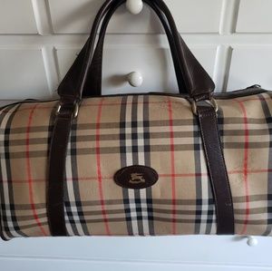 Vintage Burberry classic style satchel